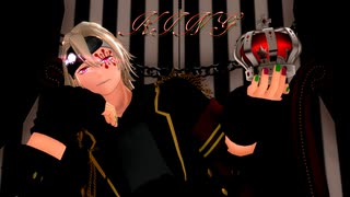 【鬼滅のMMD】KING　2本立て【宇髄天元】【1080p】※非公式お着換え(軍帽無)