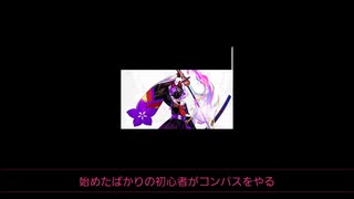 初心者がコンパスをやる動画
