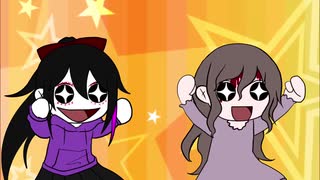 【creepypasta meme】Ah U-u-ine ine(0ﾟ・∀・) Nina the killer and Sally Williams