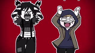 【creepypasta meme】U-u-uma uma(ﾟ∀ﾟ) / Laughing Jack and grossman