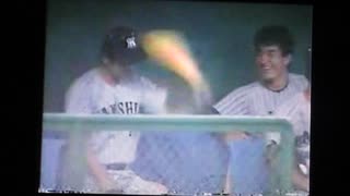 1990虎党発煙筒掛布苦言　川藤メガホン　読売巨人軍香田勲男VS阪神タイガース打線　東京ドーム