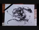 【ボールペンで】幼いドラゴン【描いてみた】- Ballpoint pen -