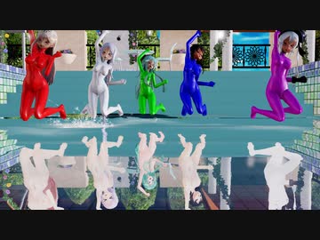 【Ray-mmd】ボディスーツ白露型がプライベートプールで気まぐれメルシィ