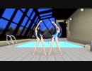 【MMD艦これ】SSR式五月雨・涼風ver1.60競泳水着で「ロキ」