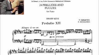 R.Shchedrin - 24 Preludes and Fugues for piano, in sharp keys Op.29 : No. 12 in G sharp minor