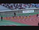 ２０１８年ジュニアオリンピック　女子Ａ１００ｍ予選２組