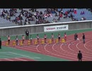 ２０１８年ジュニアオリンピック　女子Ａ１００ｍ予選４組