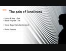 The pain of loneliness