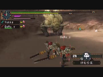 【MHP2G】G級　最後の招待状　3:07（太刀ペア）with GaRu_yさん