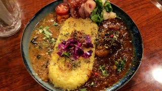 杉並区西荻南 薔薇のチキンカレー 1380円(西荻カリー ろんぐとーん)Spice curry・horsemeat