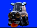 モルカー化してしまった黒塗りの高級車