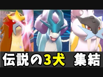 【実況】ポケモン剣盾 伝説の3犬統一パーティでたわむれる