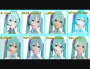 MMDフェーダーエフェクト8種比較動画