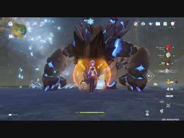 【PS4】原神　新ボス　エンシェントヴィシャップ・岩　1分切り攻略【Genshin Impact】