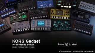 初めてのKORG Gadget for Nintendo Switch