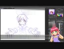 お絵描き配信タイムラプス１「バレンタインリンちゃん」