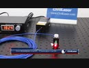 638nm 1〜80mW PM ファイバーレーザー 赤色レーザービーム