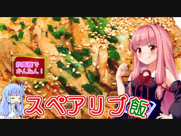 【VOICEROIDキッチン】☆茜ちゃんの簡単ランチ☆【スペアリブ飯】