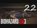v.s.ネメシス『バイオRE3(Hard)実況』：22