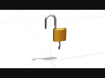 南京錠と鍵【MMDアクセサリ配布】