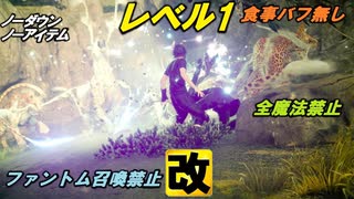 【FF15】(改)レベル1VS エルダークアール＆クアール×10（食事バフ無し、ノーダウン＆ノーアイテム、全魔法禁止､ファントム召喚禁止！）タイムドクエスト縛りプレイ