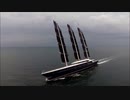 全長106mのセーリングヨット「ブラックパール」