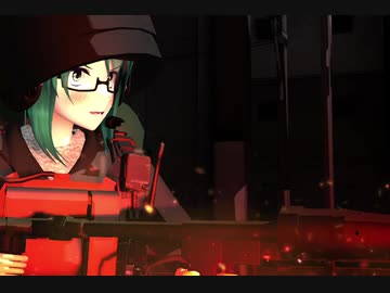 ゾンビを火炎放射器で焼き払う神楽すず