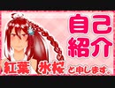 【Vtuber】懐かしのプロフ帳風、自己紹介してみた【紅葉　氷桜】