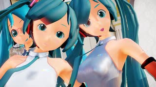 【MMD】 【ダンス３人化構成とカメラ自作】告白予行練習 ミクミクミク Ray-MMD 1080p60fps 【MikuMikuDance】