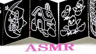 「音フェチ」ASMR！バイノーラル録音！削ると可愛い絵柄が出てくるよ♪立体音響！睡眠用BGM