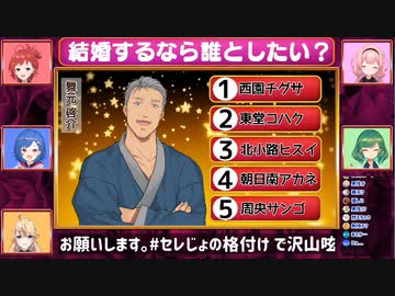 舞元の「結婚したいランキング」で阿鼻叫喚するセレジョたち【にじさんじ/切り抜き/舞元啓介】