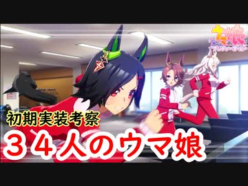 ウマ娘 アプリゲーム初期実装ウマ娘の考察 ニコニコ動画