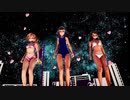 【MMD艦これ】水着の秋雲岸波摩耶様でチョコレイト・ディスコ