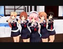 【MMD艦これ】すーぱー☆あふぇくしょん【白露型お姉ちゃん組】