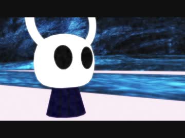 【MMD】ホロウナイトの主人公が温泉に入ってるだけ