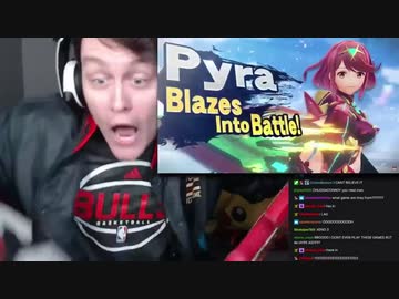 【スマブラSP 海外の反応】ホムラ&amp;ヒカリの参戦を観るRogersBase兄貴【ニンダイ】