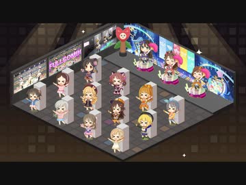 【デレステ】ルームのロッカーで「なんどでも笑おう」（PRO＋6MIX）やってみた【ミリシタ】