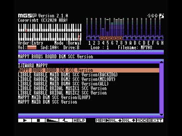 【MSX】マッピー ボーナスラウンドBGM【SCC】