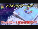 【マリオ３Ｄワールド】３－１攻略ガイド　グリーンスターとハンコの場所全部紹介！