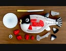トラフグ解体パズルで部位を学ぶ！食べる！Pufferfish Dissection Puzzle. Fugu! Japanese toy. Eating sashimi