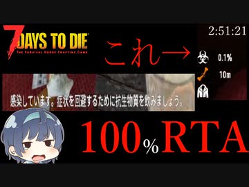 【7daystodie】感染100％RTA【2:51:21】前編