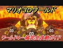 【マリオ３Ｄワールド】４－城攻略ガイド　グリーンスターとハンコの場所全部紹介！