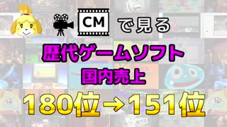 【最新】CMで見る歴代ゲームソフト国内売上 180位→151位