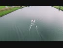 【4Kドローン空撮】ドアの向こうには水上スキーが！DJI Phantom4