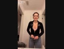 カッコよくおっぱいを見せようとしたのに失敗して痛くなった動画　tiktok