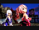 MMD 2K【劣等上等】Tda式 重音テト 弱音ハク kimono style【210228】【ray】【sdPBR】