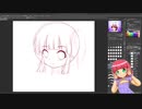 お絵描き配信タイムラプス４「リハビリで描いた女の子 前編（Babbit Aid Fun’s Girl）」