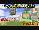 あつまれどうぶつの森　マリオ家具の入手方法は？　ドッスン編（マリオコラボ）【あつ森】