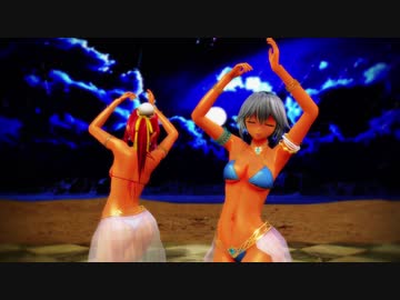 【東方MMD】褐色の咲夜と美鈴で月と太陽のめぐり【ベリーダンス】