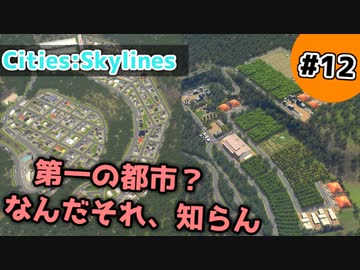 【Cities:Skylines】#12 第一の都市？なんだそれ、知らん【ゆっくり実況】